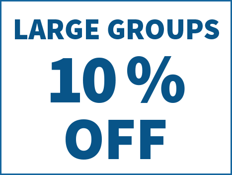 Large Groups 10% OFF